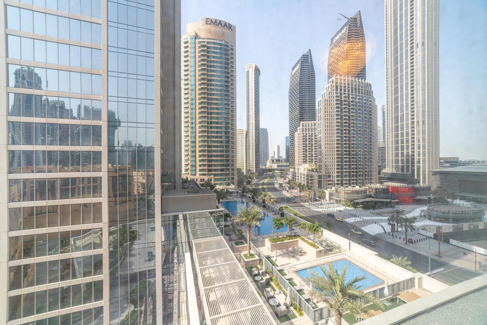 First Class 2Br With Full Dubai Boulevard View Exterior foto