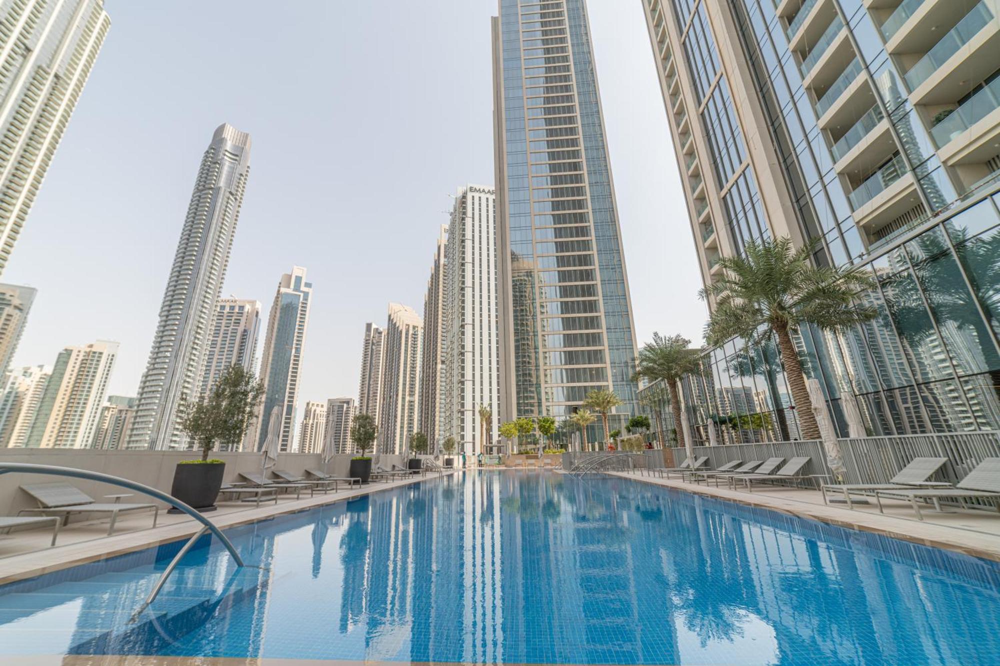 First Class 2Br With Full Dubai Boulevard View Exterior foto